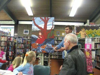 Michael at the Jackson Library